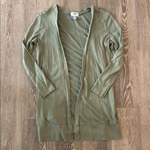 Old Navy olive green cardigan